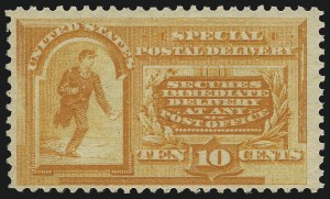 Sale 1026, Lot 1518, Special Delivery thru Officials, 10c Orange, Special Delivery (E3) Sale 1026, Lot 1518, Special Delivery thru Officials