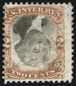 Sale 1037, Lot 2402, Revenues, Hunting Permits, 2c Orange & Black, Third Issue, Inverted Center (R135b) Sale 1037, Lot 2402, Revenues, Hunting Permits