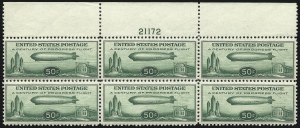 Sale 1061, Lot 4082, Air Post, 50c Chicago Zeppelin (C18) Sale 1061, Lot 4082, Air Post