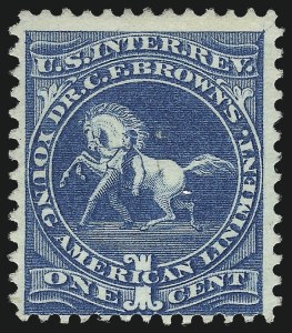Sale 1061, Lot 4385, Private Die Medicine Stamps, Ayer thru Dalley`s, Dr. C. F. Brown, 1c Blue, Old Paper (RS36a) Sale 1061, Lot 4385, Private Die Medicine Stamps, Ayer thru Dalley`s