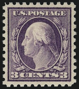 Sale 1062, Lot 663, 1916-17 Issues (Scott 462-480), 3c Violet (464) Sale 1062, Lot 663, 1916-17 Issues (Scott 462-480)