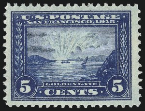 Sale 1090, Lot 1488, 1913-15 Panama-Pacific Issue (Scott 397-404), 5c Panama-Pacific (399) Sale 1090, Lot 1488, 1913-15 Panama-Pacific Issue (Scott 397-404)