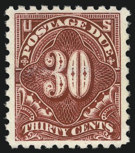 Sale 1092, Lot 1438, Postage Due, 30c Carmine Lake, Postage Due (J57) Sale 1092, Lot 1438, Postage Due