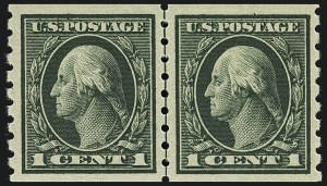 Sale Number 1111, Lot Number 407, 1912-14 Washington-Franklin Issue (Scott 405-423) Sale Number 1111, Lot Number 407, 1912-14 Washington-Franklin Issue (Scott 405-423)