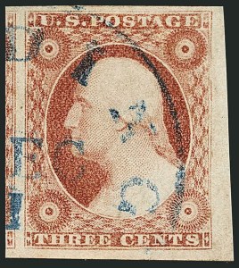 Sale Number 1115, Lot Number 2088, 3c 1851-56 Issue (Scott 10-11) Sale Number 1115, Lot Number 2088, 3c 1851-56 Issue (Scott 10-11)