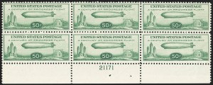 Sale 1140, Lot 1094, Air Post, cont. (C13-C23a), 50c Chicago Zeppelin (C18) Sale 1140, Lot 1094, Air Post, cont. (C13-C23a)