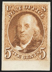Sale Number 1163, Lot Number 3, 1847 Issue and 1875 Reproduction (Scott 1-4) Sale Number 1163, Lot Number 3, 1847 Issue and 1875 Reproduction (Scott 1-4)