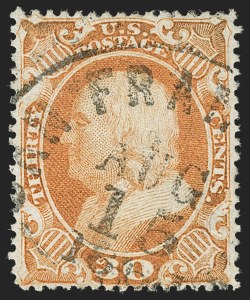Sale Number 1179, Lot Number 2138, 1857-60 Issue (Scott 18-39) Sale Number 1179, Lot Number 2138, 1857-60 Issue (Scott 18-39)