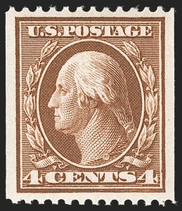 Sale Number 1202, Lot Number 2335, 1908-12 Perf 12 Vertical Coils, Double-Line Watermark (Scott 348-351) Sale Number 1202, Lot Number 2335, 1908-12 Perf 12 Vertical Coils, Double-Line Watermark (Scott 348-351)