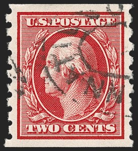 Sale Number 1202, Lot Number 2423, 1910-13 Perf 8.5 Horizontal Coils, Single-Line Watermark (Scott 392-396) Sale Number 1202, Lot Number 2423, 1910-13 Perf 8.5 Horizontal Coils, Single-Line Watermark (Scott 392-396)