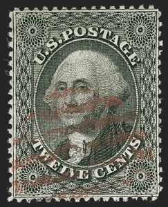 Sale Number 1219, Lot Number 131, 10c-12c 1857-60 Issue (Scott 31-36B) Sale Number 1219, Lot Number 131, 10c-12c 1857-60 Issue (Scott 31-36B)