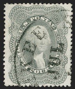 Sale Number 1219, Lot Number 135, 24c-90c 1860 Issue (Scott 37-39) Sale Number 1219, Lot Number 135, 24c-90c 1860 Issue (Scott 37-39)