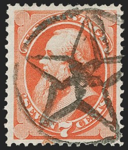 Sale Number 1227, Lot Number 2738, Fancy Cancels on the 1869 Pictorial Issue and 1870-88 Bank Notes Issues Sale Number 1227, Lot Number 2738, Fancy Cancels on the 1869 Pictorial Issue and 1870-88 Bank Notes Issues