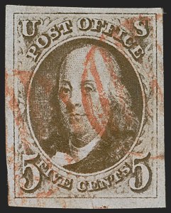 Sale Number 1245, Lot Number 1009, 1847 Issue (Scott 1-2) Sale Number 1245, Lot Number 1009, 1847 Issue (Scott 1-2)