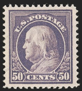 Sale Number 1247, Lot Number 576, 1912-14 Washington-Franklin Issue (Scott 405-423) Sale Number 1247, Lot Number 576, 1912-14 Washington-Franklin Issue (Scott 405-423)