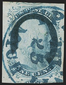 Sale Number 1255, Lot Number 162, 1c 1851 Issue (Scott 5-9) Sale Number 1255, Lot Number 162, 1c 1851 Issue (Scott 5-9)