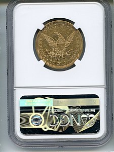 Liberty Eagle, $10, 1844 - O, 8591, Reverse