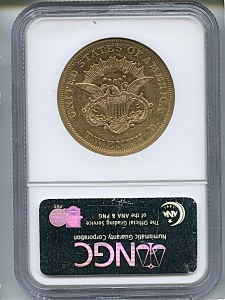 Liberty Double Eagle, $20, 1861 - , 8932, Reverse