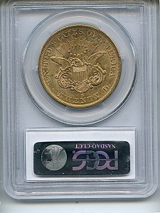 Liberty Double Eagle, $20, 1862 - S, 8938, Reverse