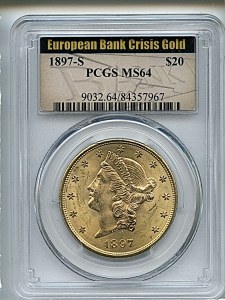 Liberty Double Eagle, $20, 1897 - S, 9032, Obverse