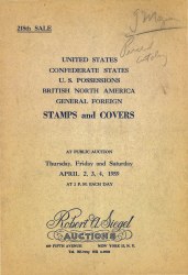 Sale No. 218 — Siegel Auction Galleries