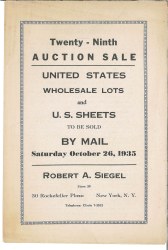 Sale No. 29 — Siegel Auction Galleries