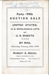 Sale No. 45 — Siegel Auction Galleries