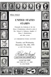 Sale No. 482 — Siegel Auction Galleries