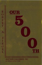 Sale No. 500 — Siegel Auction Galleries