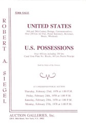 Sale No. 524 — Siegel Auction Galleries