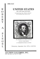 Sale No. 550 — Siegel Auction Galleries