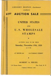Sale No. 61 — Siegel Auction Galleries