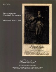 Sale No. 749A — Siegel Auction Galleries