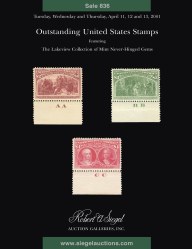 Sale No. 836 — Siegel Auction Galleries