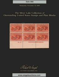 Sale No. 866 — Siegel Auction Galleries